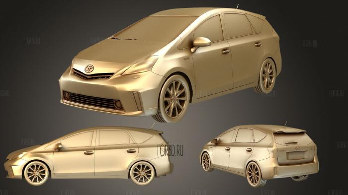 Toyota Prius V 2012 stl model for CNC